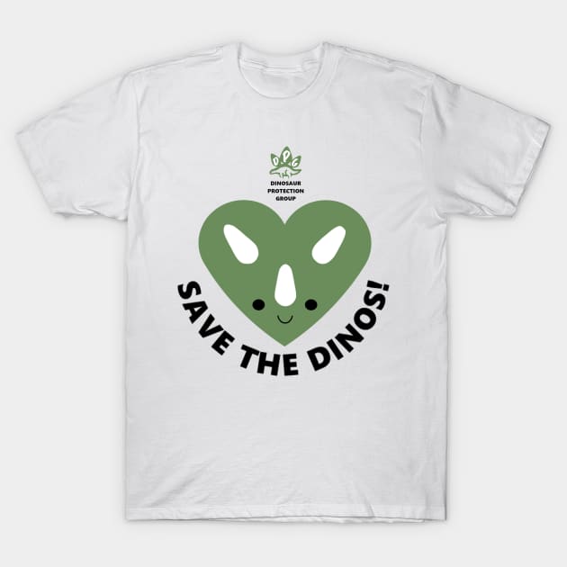 Save the Dinos! T-Shirt by SJAdventures